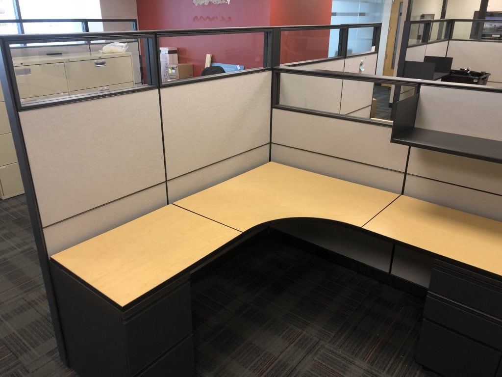 Herman Miller Canvas 6' X 6' L - Shape Workstation - MVP Modular Systems